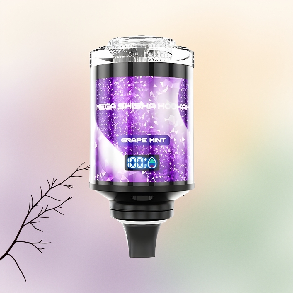 JNR Mega Shisha Hookah 100K نعناع عنب بشاشة ذكية