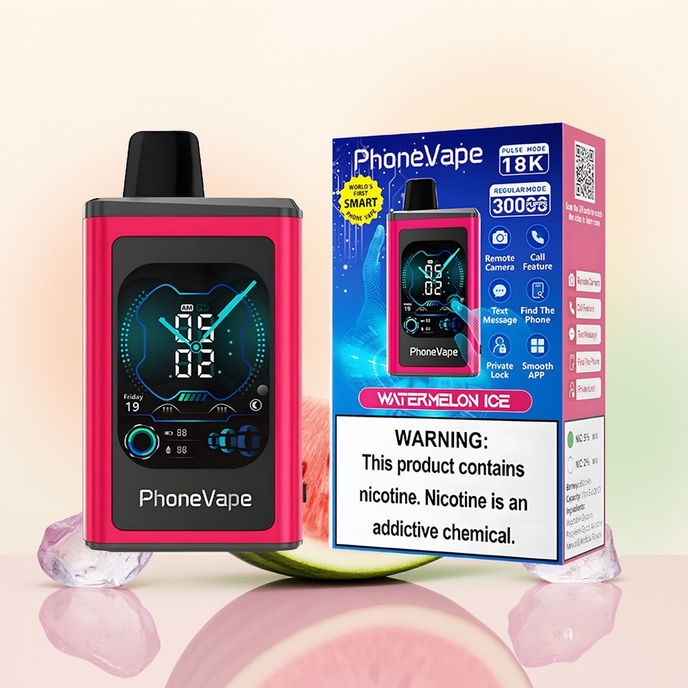 JNR PhoneVape 30000 بطيخ مثلج بشاشة عرض كاملة