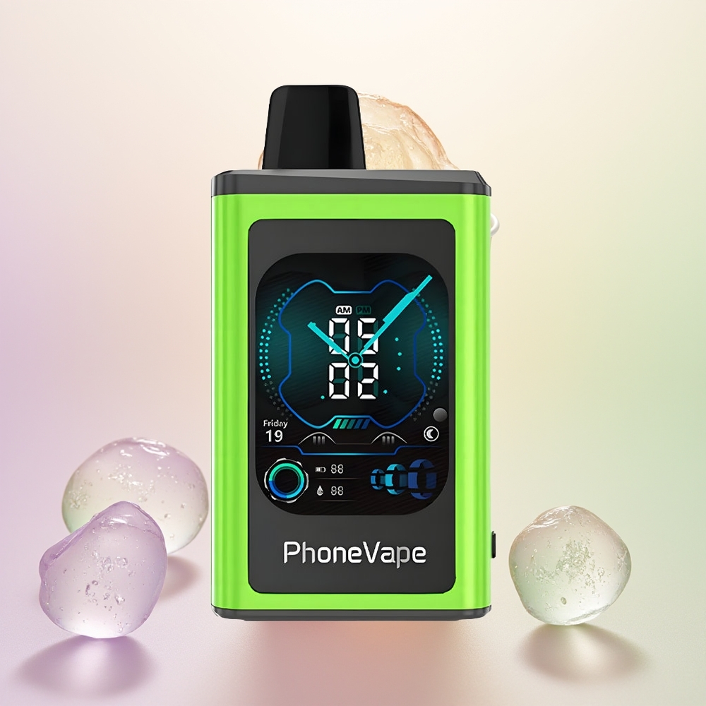 JNR PhoneVape 30000 تفاحة حامضة مثلجة مع شاشة كاملة