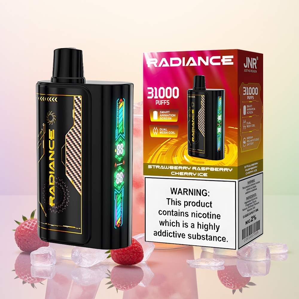 JNR Radiance 31000 الفراولة التوت الكرز الجليد مع شاشة الرسوم المتحركة الذكية