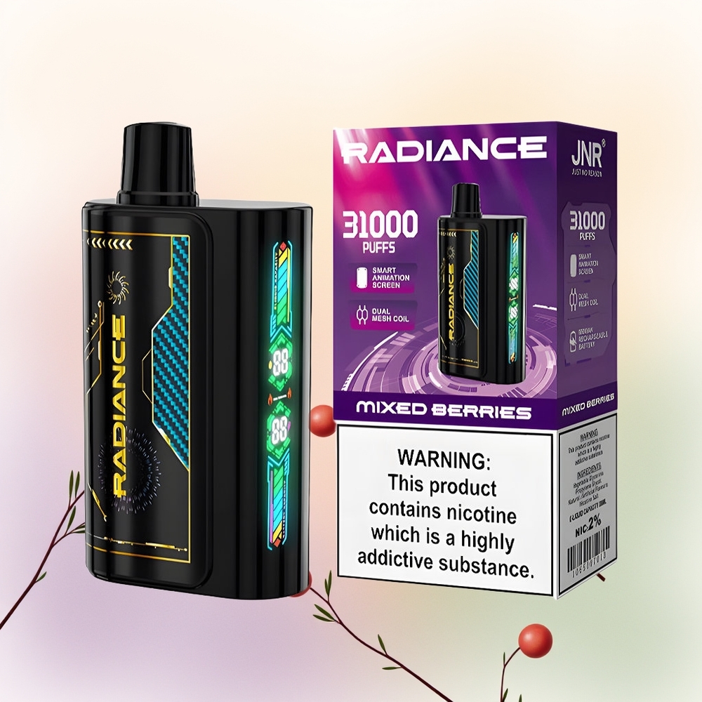 JNR Radiance 31000 عنب التوت المختلط مع شاشة الرسوم المتحركة الذكية