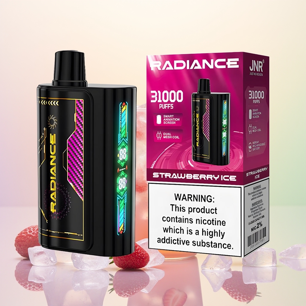 JNR Radiance 31000 فراولة آيس شاشة ذكية
