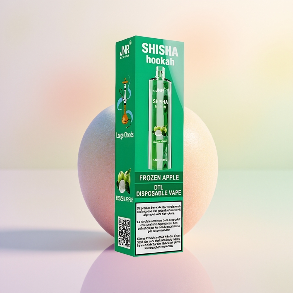JNR Shisha Hookah 12000 التفاح المجمد ببطارية 750 مللي أمبير
