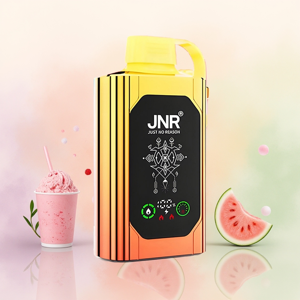 JNR Shisha Hookah Box 20500 بطيخ فراولة علكة فقاعية بشاشة عالية الوضوح وشحن سريع نوع سي
