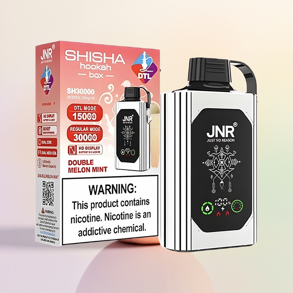 JNR Shisha Hookah Box 20500 تفاحة مزدوجة بشاشة عالية الدقة