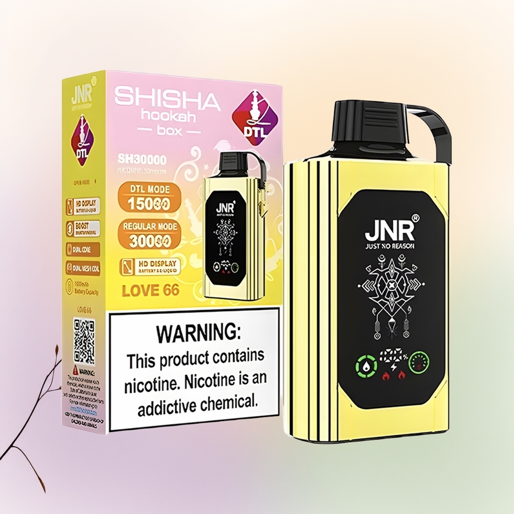 JNR Shisha Hookah Box 20500 حب 66 مع شاحن سريع نوع-سي