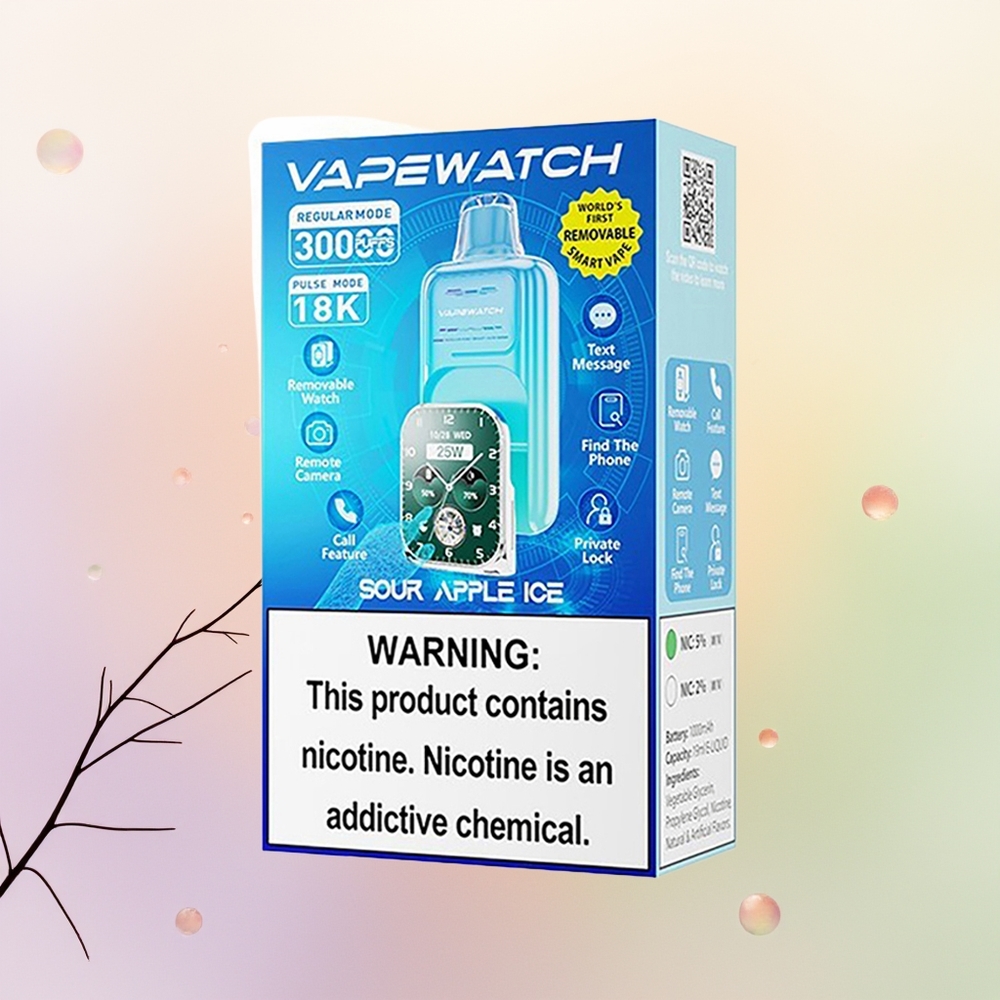 JNR VapeWatch 30000 تفاحة حامضة جليدية مع شحن سريع