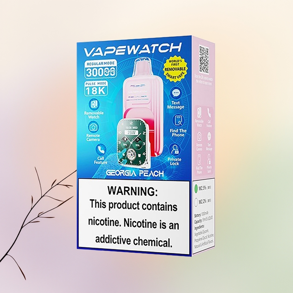 JNR VapeWatch 30000 خوخ جورجيا ثنائي الشبكة