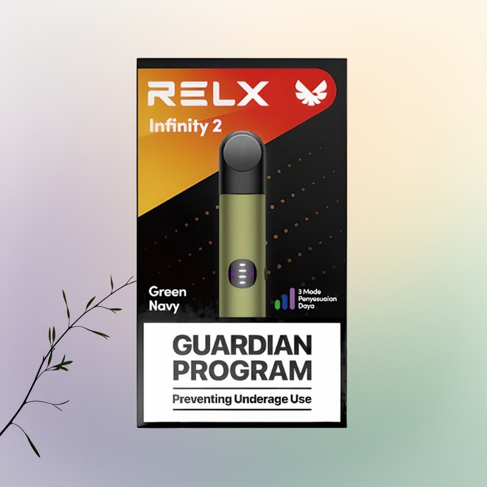 Relx Infinity 2 Vape Device الأخضرية البحرية مع 3 أوضاع طاقة قابلة للتعديل