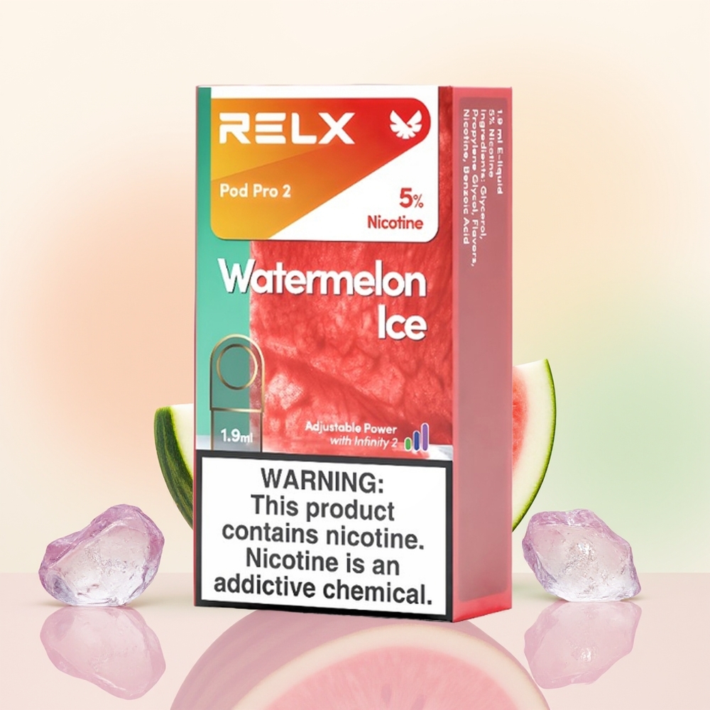 Relx Pod Pro 2 Vape Device بطيخ مثلج بثلاثة أوضاع Eco، Smooth، Boost