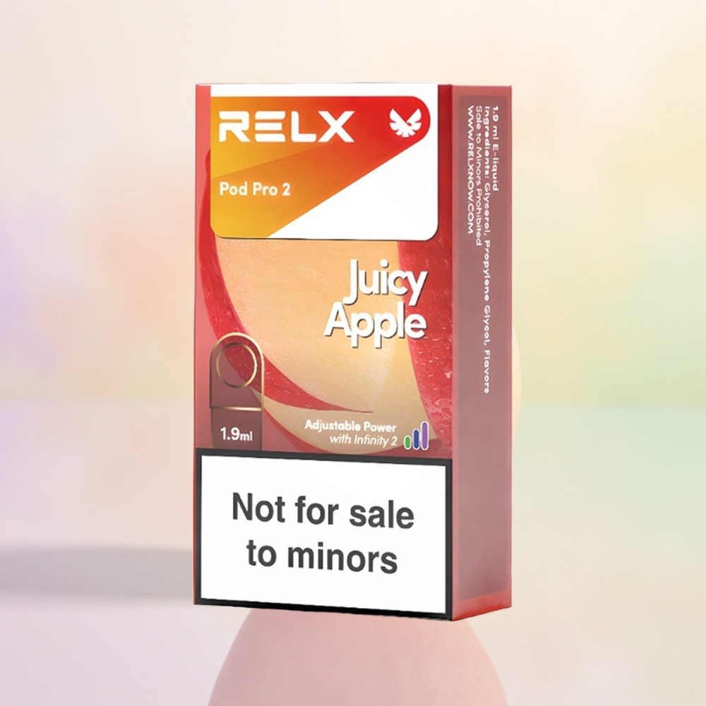 Relx Pod Pro 2 Vape Device تفاحة العصير المزدوجة مع 19 مل