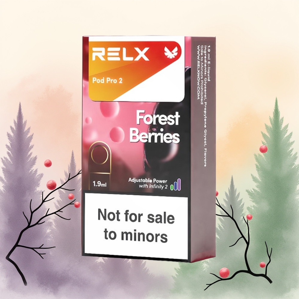 Relx Pod Pro 2 Vape Device توت الغابة - 19 مل (3 جراب/عبوة) - أوضاع متعددة إيكو، سموث، بوست
