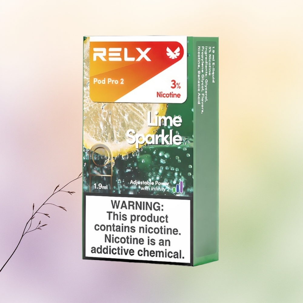 Relx Pod Pro 2 Vape Device ليم سباركل مع 19 مل و3 أوضاع