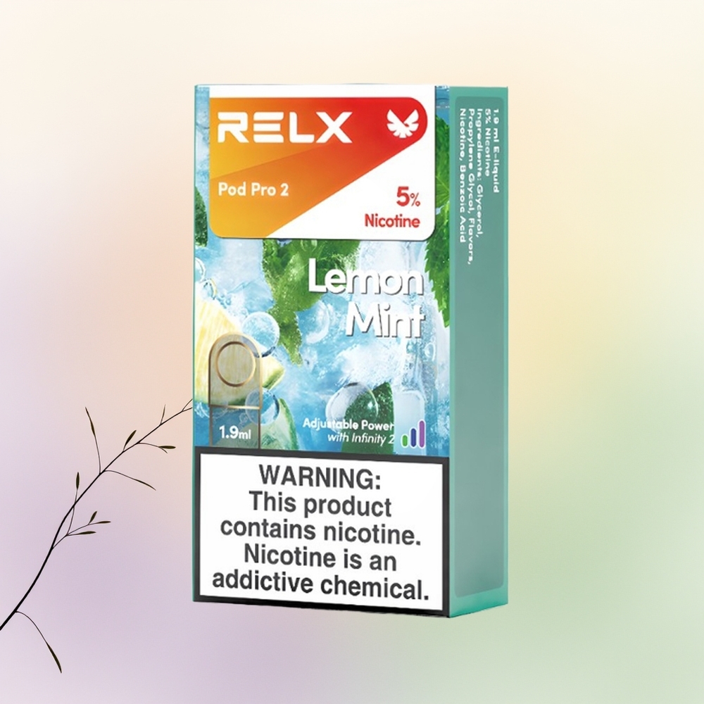 Relx Pod Pro 2 Vape Device ليمون نعناع مع 19 مل و3 أوضاع
