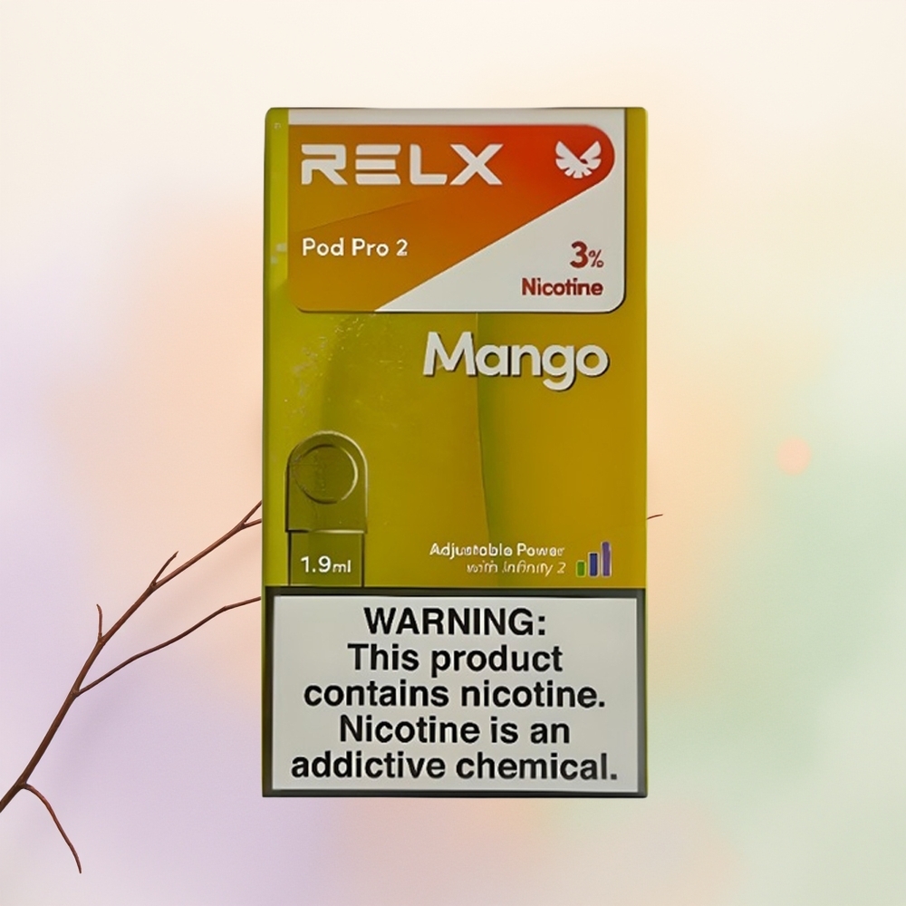 Relx Pod Pro 2 Vape Device مانجو آيس مع 19 مل و3 أوضاع