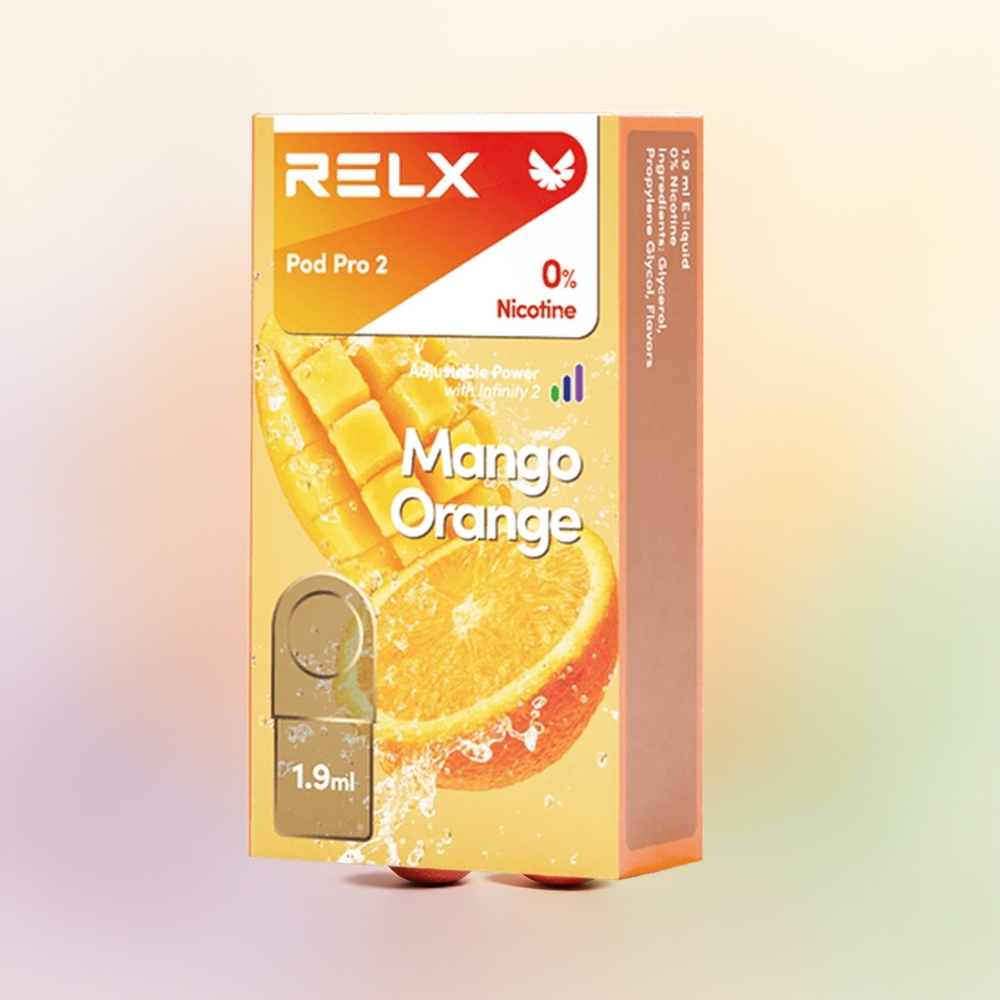 Relx Pod Pro 2 Vape Device مانجو أورانج 19 مل 3 أوضاع