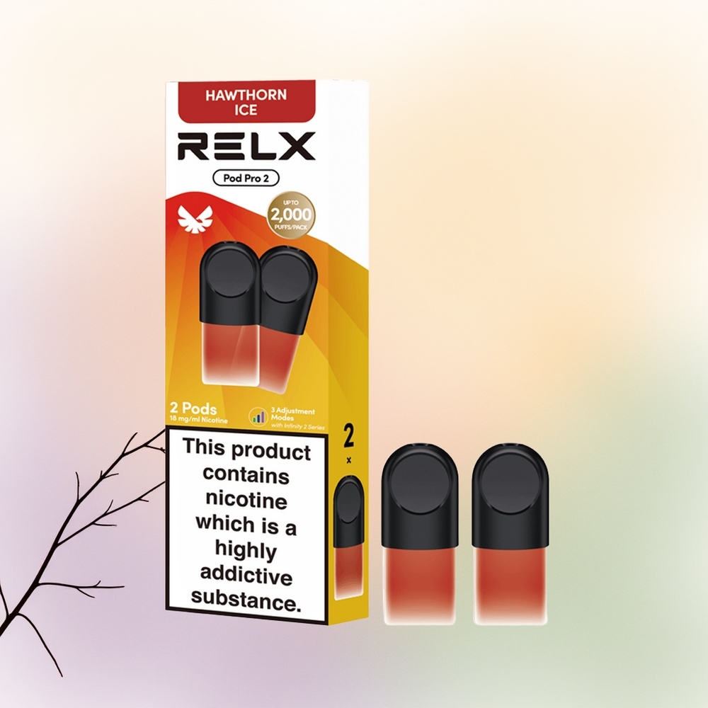 Relx Pod Pro 2 Vape Device هاوثورن آيس مع 3 أوضاع طاقة اقتصادي، ناعم، معزز