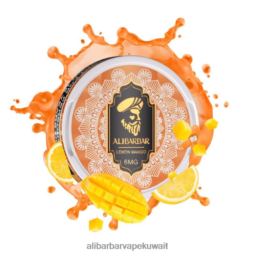 Alibarbar Vape Kuwait - مانجو ليمون 4T8VD86 Alibarbar أكياس النيكوتين