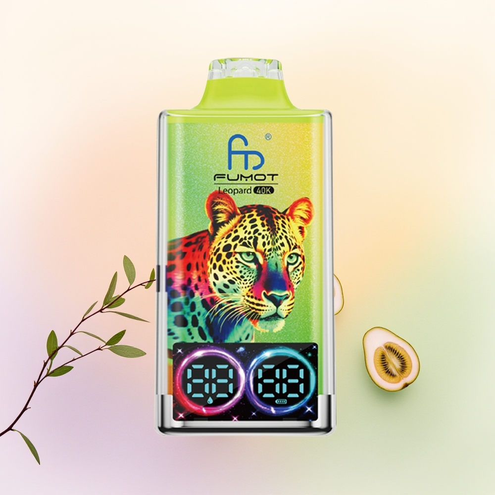 Fumot Leopard 40K كيوي باشن فروت جوافة مع نيكوتين 5%
