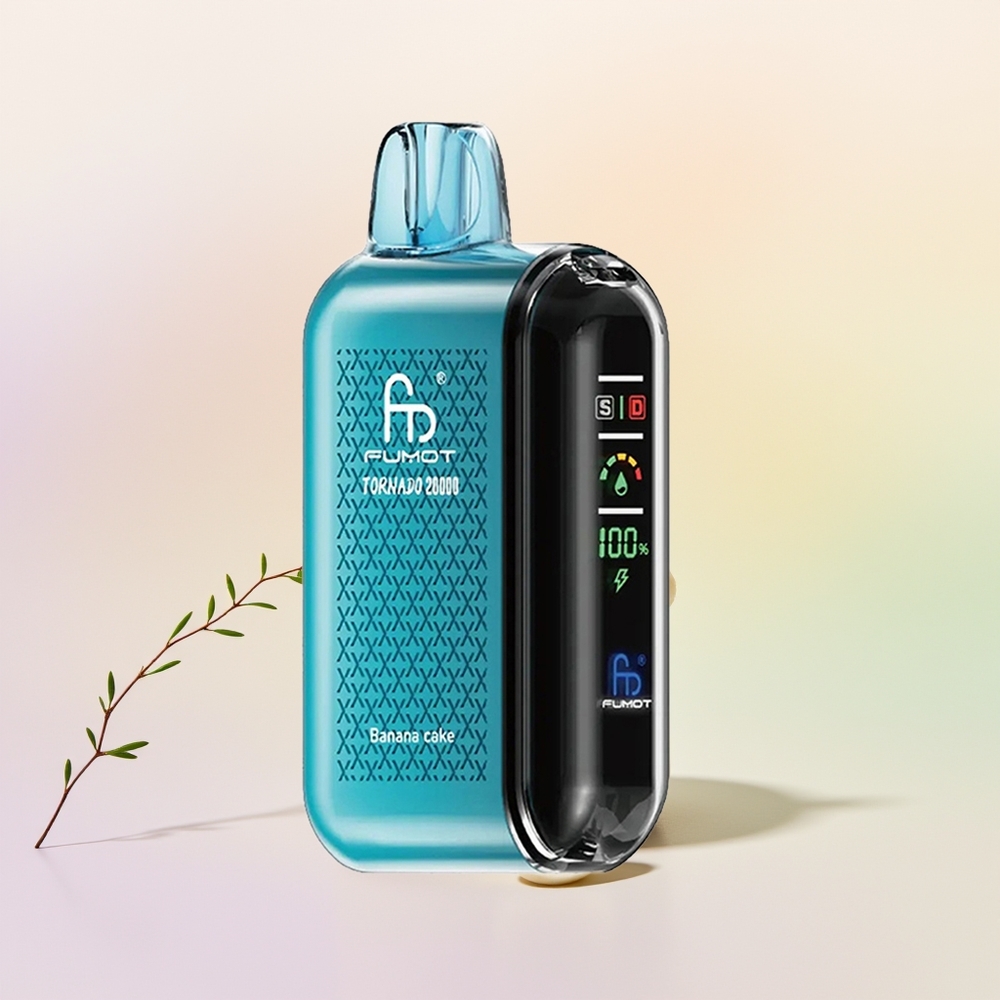 Fumot Tornado 20000 كعكة الموز مع ملف مزدوج