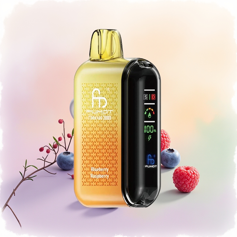 Fumot Tornado 20000 تُوت العُلّيْق والبلُوبِيري بِمِضَخَّة مزدوجة