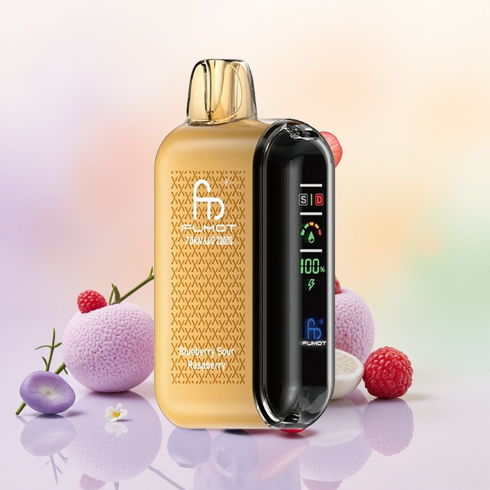 Fumot Tornado 20000 التوت البري الحامض توت العليق مع ملف مزدوج