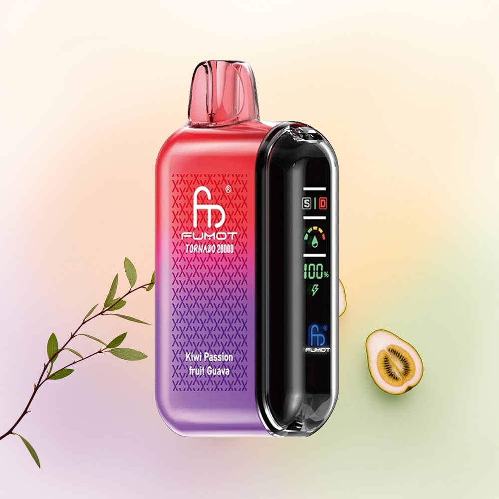 Fumot Tornado 20000 كيوي باشن فروت جوافة مع شاشة ذكية