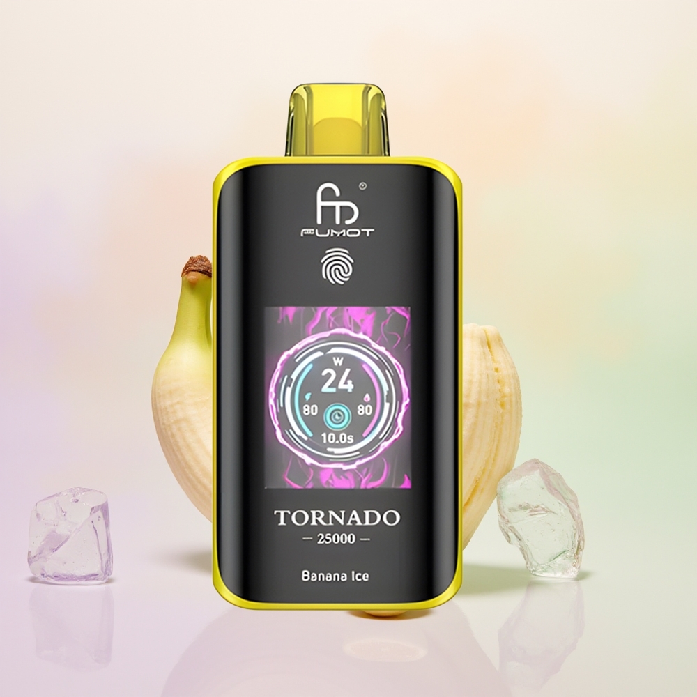 Fumot Tornado 25000 آيس الموز مع شاشة عالية الدقة