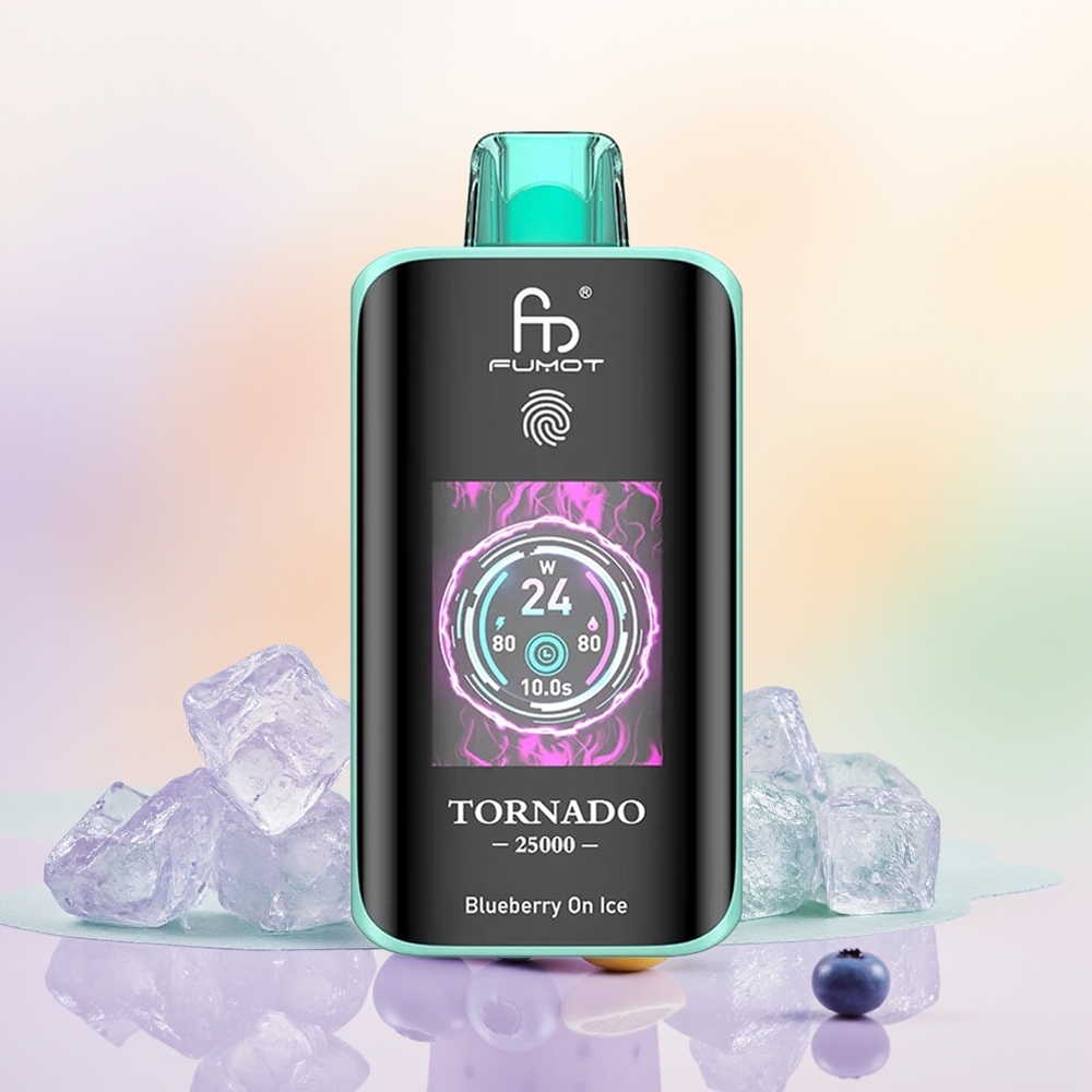 Fumot Tornado 25000 التوت البري على الثلج مع شاشة عالية الدقة