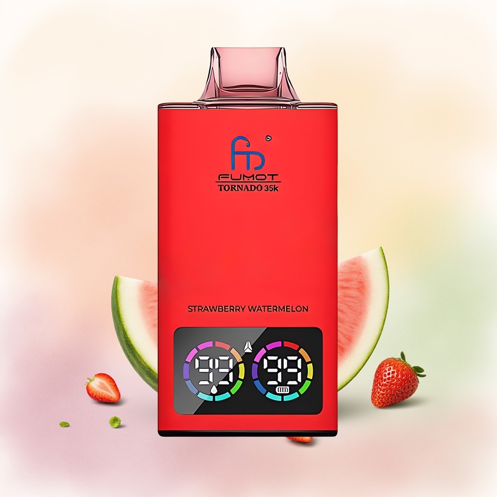 Fumot Tornado 35000 فراولة بطيخ بضوء متغير