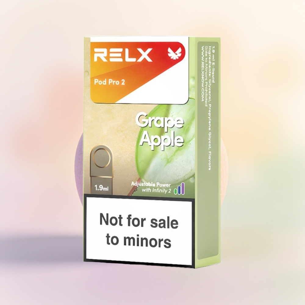 Relx Pod Pro 2 Vape Device تفاح العنب 1.9 مل 3 أوضاع
