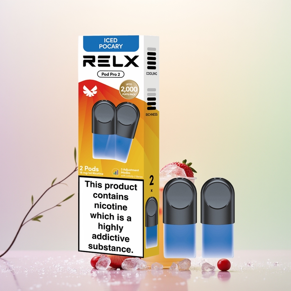 Relx Pod Pro 2 Vape Device مشروب-مثلج بوكاري مع 1.9 مل و3 أوضاع