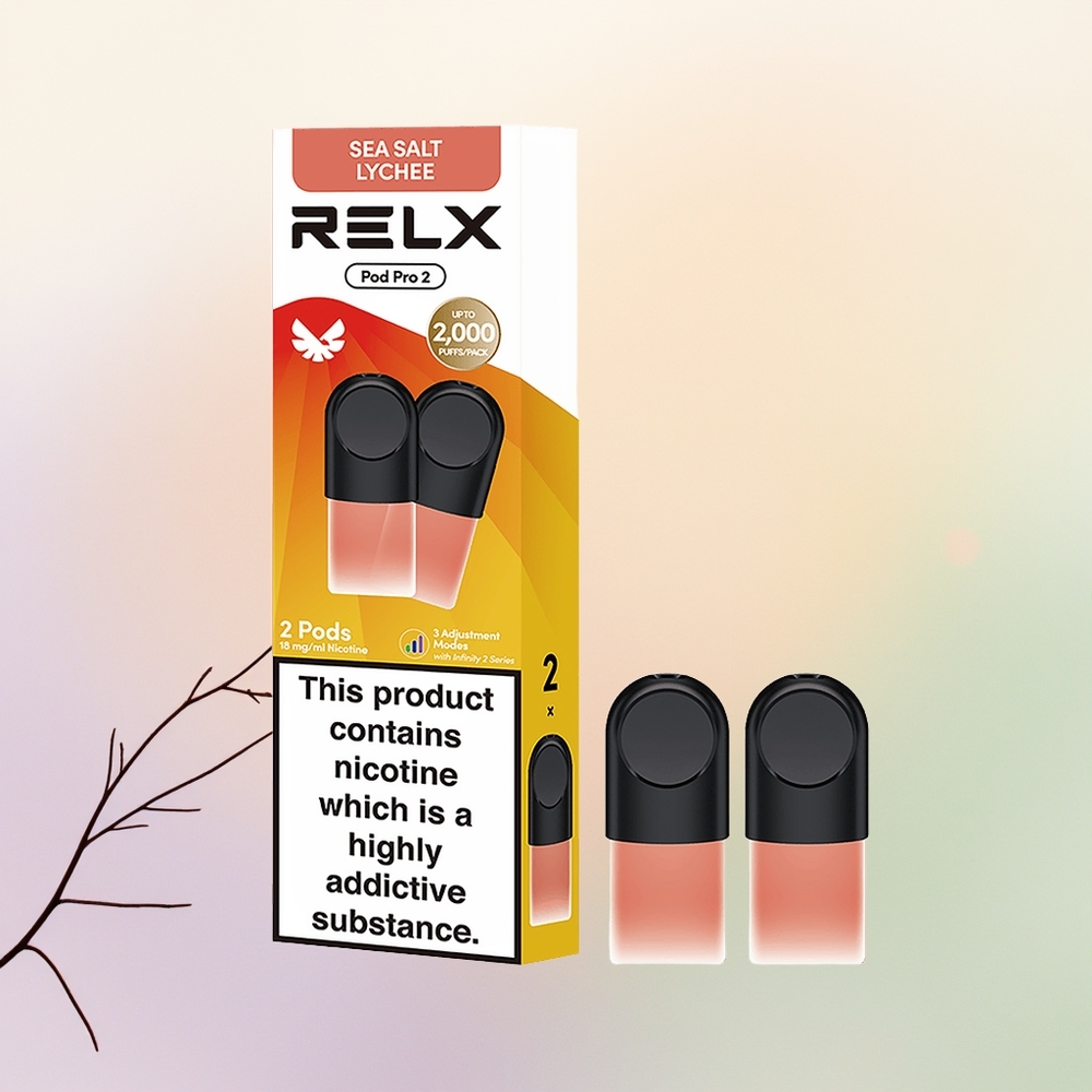 Relx Pod Pro 2 Vape Device ملح البحر ليتشي مع 1.9 مل و3 أوضاع