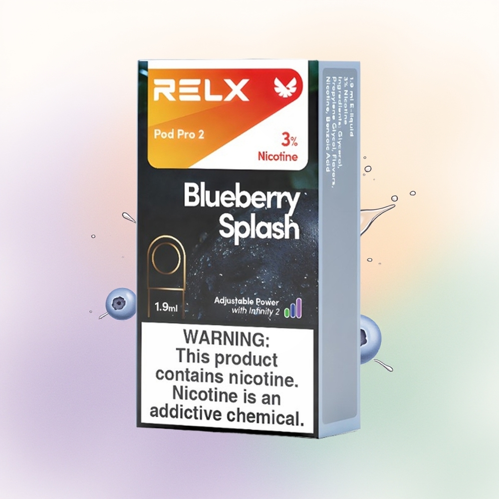 Relx Pod Pro 2 Vape Device تفاح أزرق معزز - 1.9 مل مع 3 أوضاع