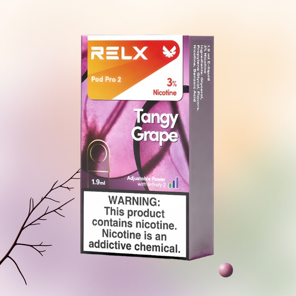 Relx Pod Pro 2 Vape Device عنب منعش - 1.9 مل - 3 أوضاع