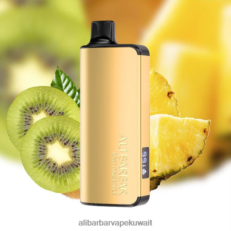 Alibarbar Vape Kuwait - كيوي وأناناس 4T8VD38 Alibarbar Ingot 20000 سيجارة للاستعمال مرة واحدة