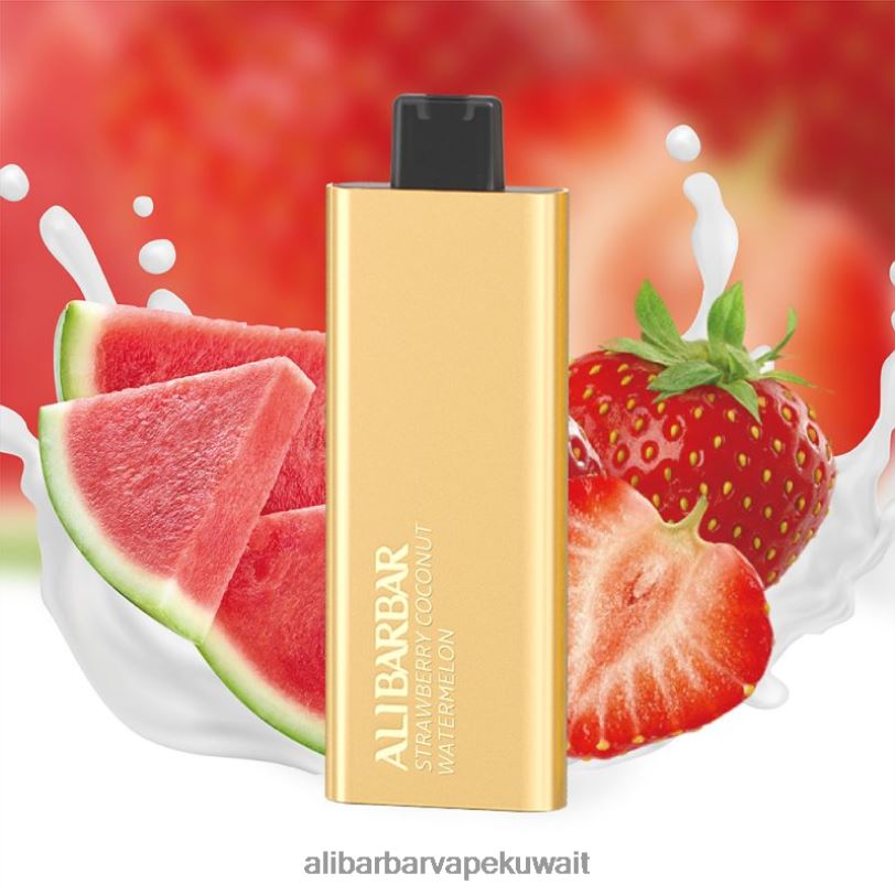 Alibarbar Vape Kuwait - الفراولة، جوز الهند، البطيخ 4T8VD62 Alibarbar Pandora 7000 سيجارة يمكن التخلص منها