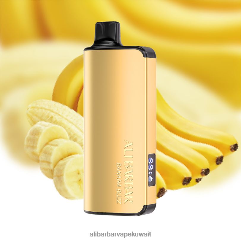 Alibarbar Vape Nicotine - طنين الموز 4T8VD27 Alibarbar Ingot 9000 سيجارة يمكن التخلص منها