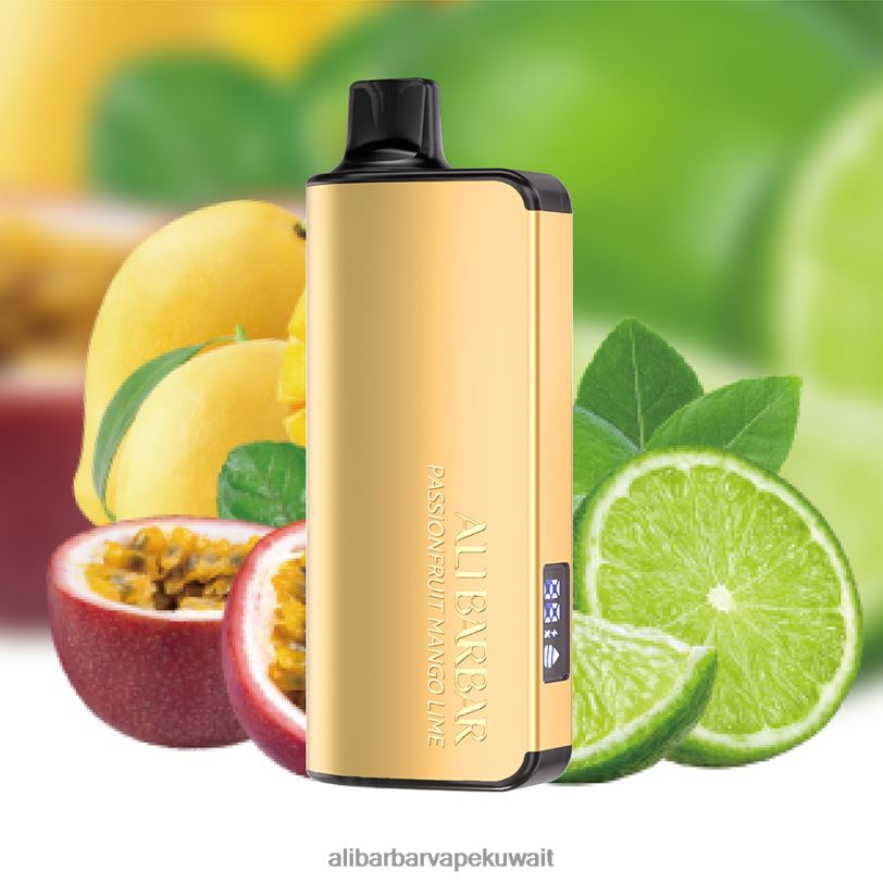 Alibarbar Vape Price - باشن فروت مانجو ليمون 4T8VD22 Alibarbar Ingot 9000 سيجارة يمكن التخلص منها